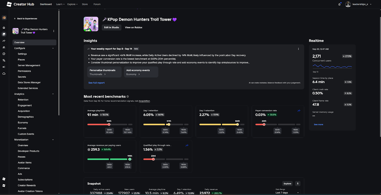 KPop Demon Hunters Troll Tower - Creator Dashboard 1